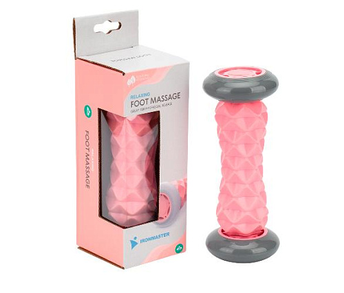 Роликовый массажер Original FitTools розовый