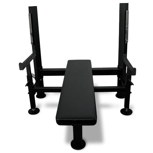 Скамья для жима лёжа со страховочными упорами BRONZE GYM PARTNER ML-902