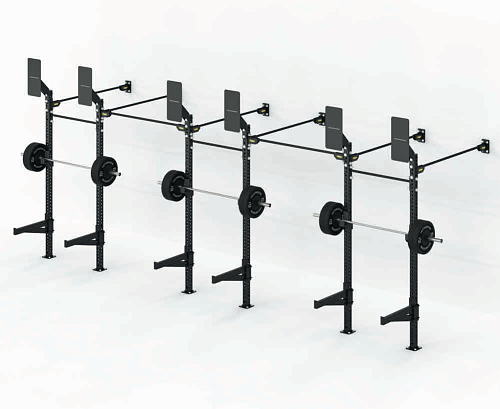 Настенная низкая рама (три секции, глубокая) Technogym Wall Low Rig Three Bay – Compact