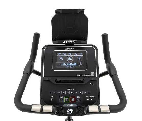 Велотренажер вертикальный Spirit Fitness XBU55 черный фото5