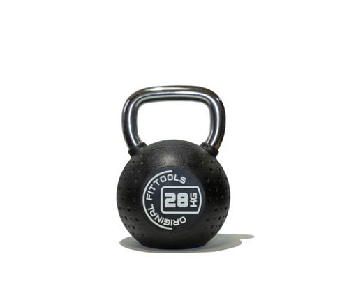 Гиря полиуретановая с хромированной ручкой Original FitTools CPU 28 кг Купить Гиря полиуретановая с хромированной ручкой Original FitTools CPU 28 кг в Москве