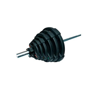 Купить Original FitTools Штанга олимпийская 128 кг (диски с двумя хватами, хромированный гриф) в Москве