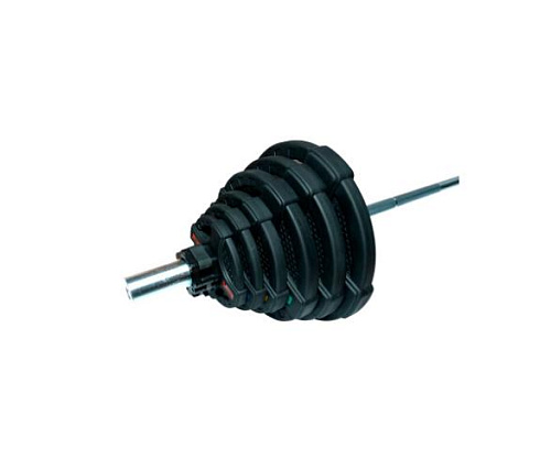 Штанга олимпийская Original FitTools 128 кг (диски с двумя хватами, хромированный гриф)