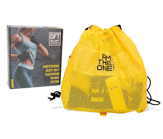 Набор петель для функционального тренинга профессиональный Original FitTools с дополнительным карабином фото2