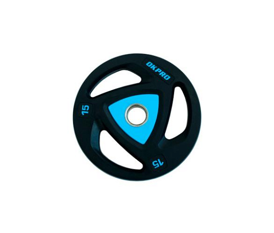 Диск олимпийский полиуретановый Original FitTools OKPRO 15 кг