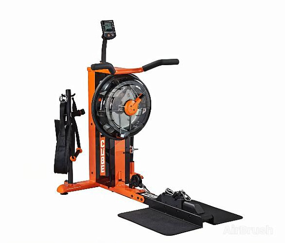 Гребной тренажер First Degree Fitness FluidPowerCUBE™ Orange фото4