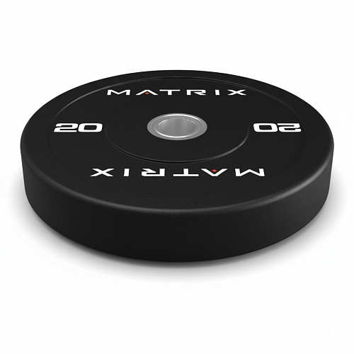 Диск бамперный обрезиненный Matrix Fitness Rubber Training Bumper Plate Black