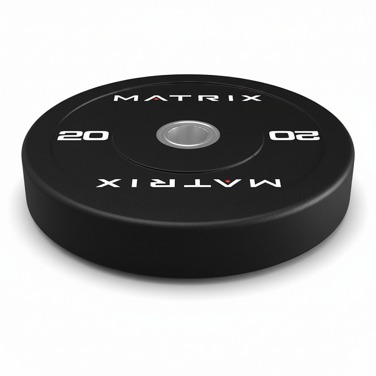 Matrix Fitness Rubber Training Bumper Plate Black 5 кг — фото 1