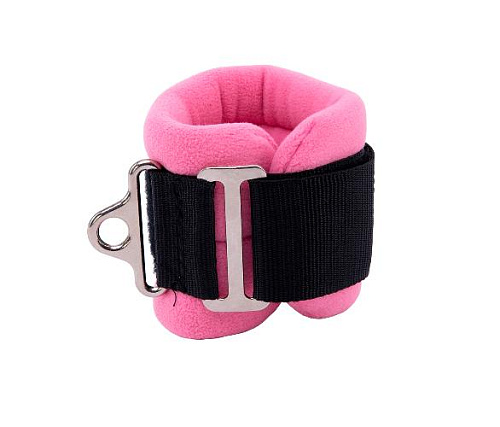 Ремень для тренировки мышц бедра и ягодиц регулируемый Original FitTools (F0-кольцо) розовый