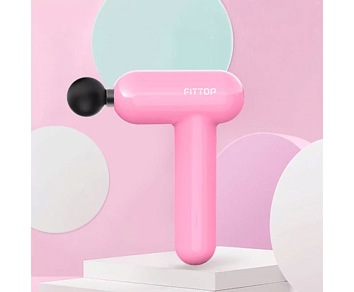 Перкуссионный массажер Fittop SuperHit Mini розовый