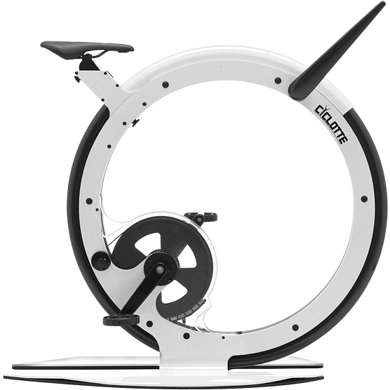 Велотренажер вертикальный Ciclotte Steel Signal белый