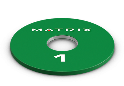 Диск обрезиненный тренировочный Matrix Fitness Rubber Colored Training Disc