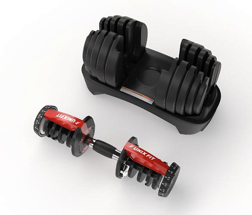 Гантель со ступенчатой регулировкой Unix Fit 24 кг