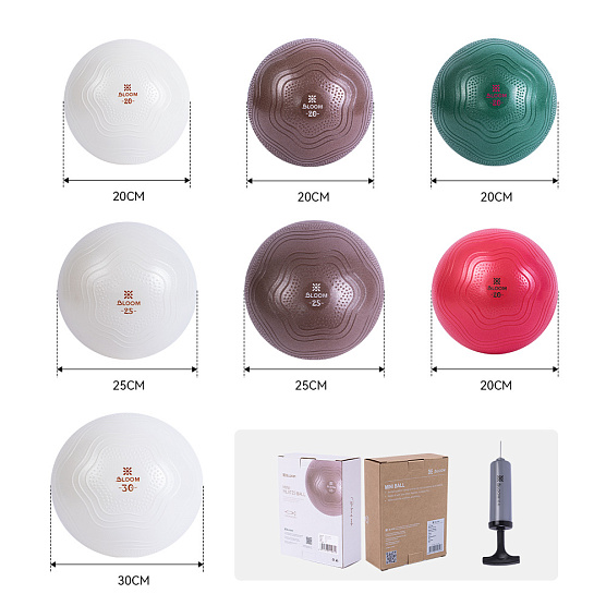 Мяч для йоги Bloom LB7001/25/BN 25 см коричневый фото2