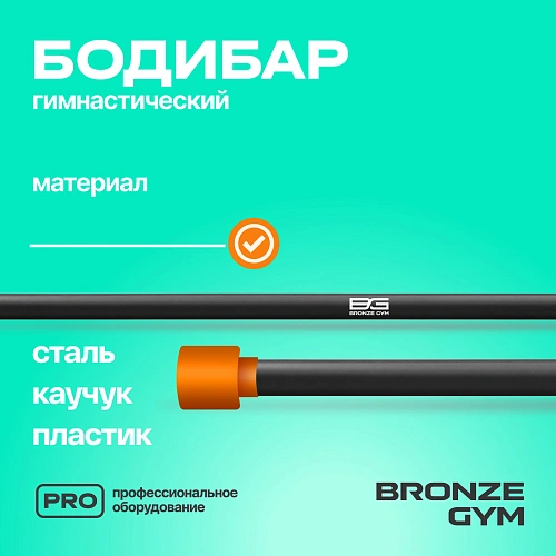 Гимнастическая палка бодибар Bronze Gym, 6 кг