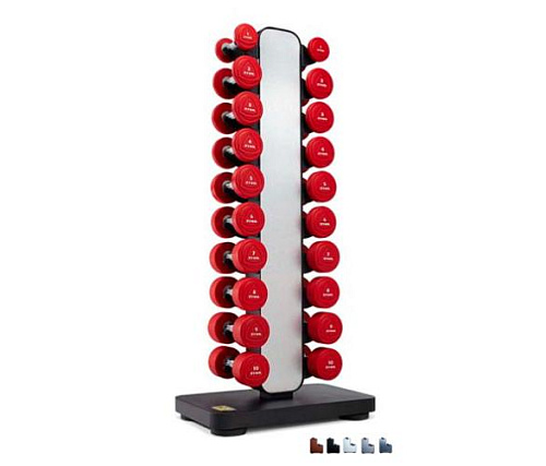 Купить Стойка для 10 пар гантелей вертикальная Ziva серия EX в Москве