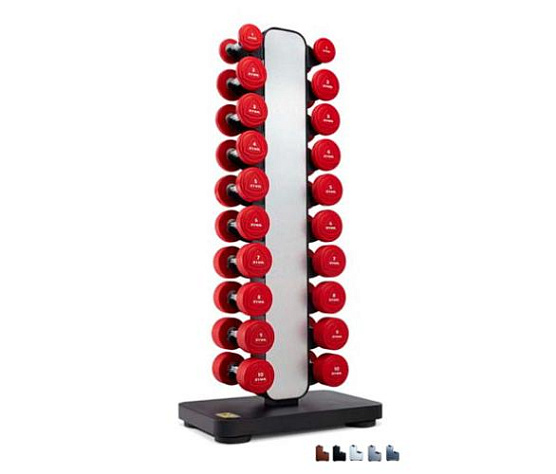 Стойка для 10 пар гантелей вертикальная Ziva серия EX
