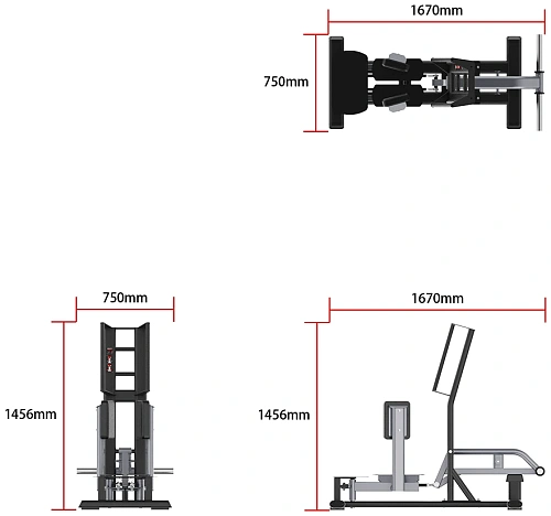 Тренажер Smith SH044 Отведение ног стоя
