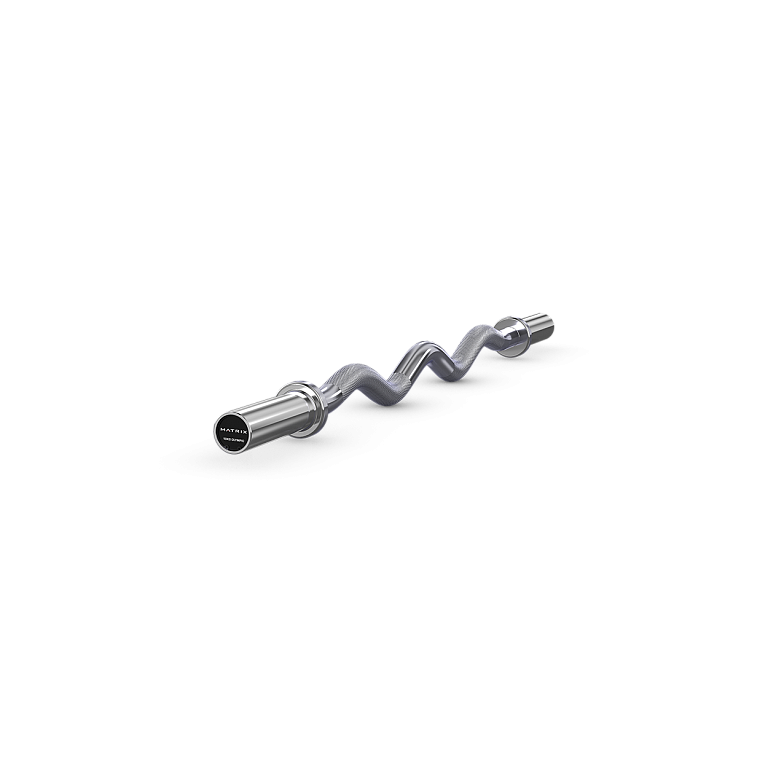 Matrix Fitness Olympic EZ Curl Bar 1,2 м / 30 мм / 10 кг, хром — фото 1