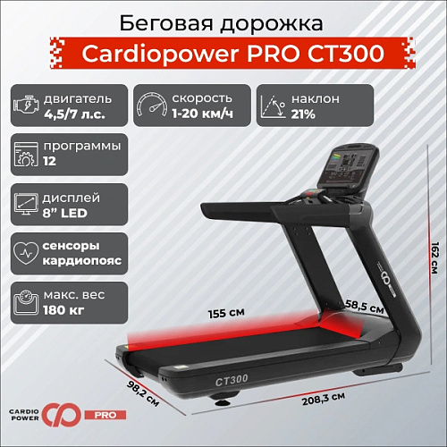 Беговая дорожка Cardiopower PRO CT300
