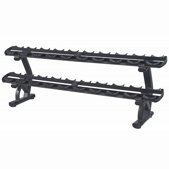 Стойка для 10 пар гантелей 2-ярусная Kraft Fitness KFTTDR