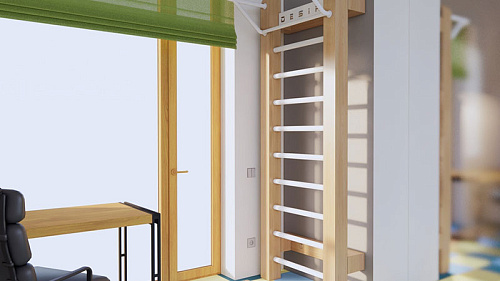 Узкая шведская стенка расширенной комплектации Desire Eco S Plus